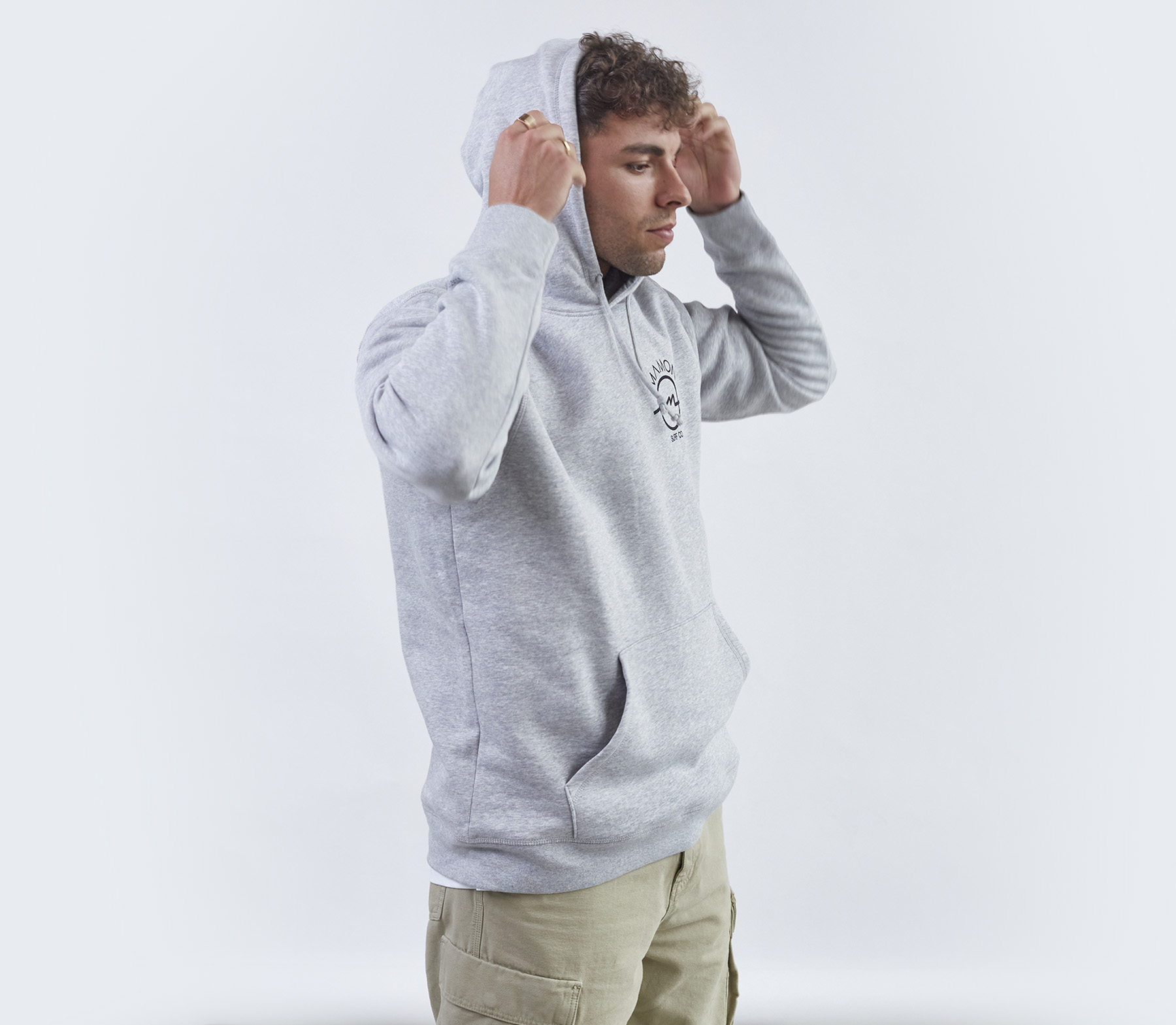 Sudadera Valecuatro clásica de color gris para hombre